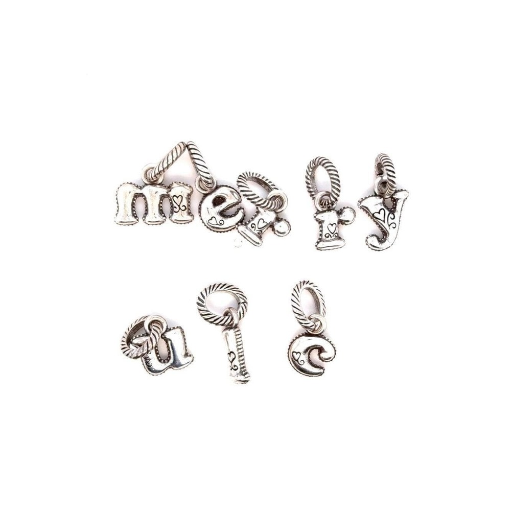 ($6 EACH) Brighton Silver Alphabet Charm ($6 EACH) (C-NOT AVAILABLE)